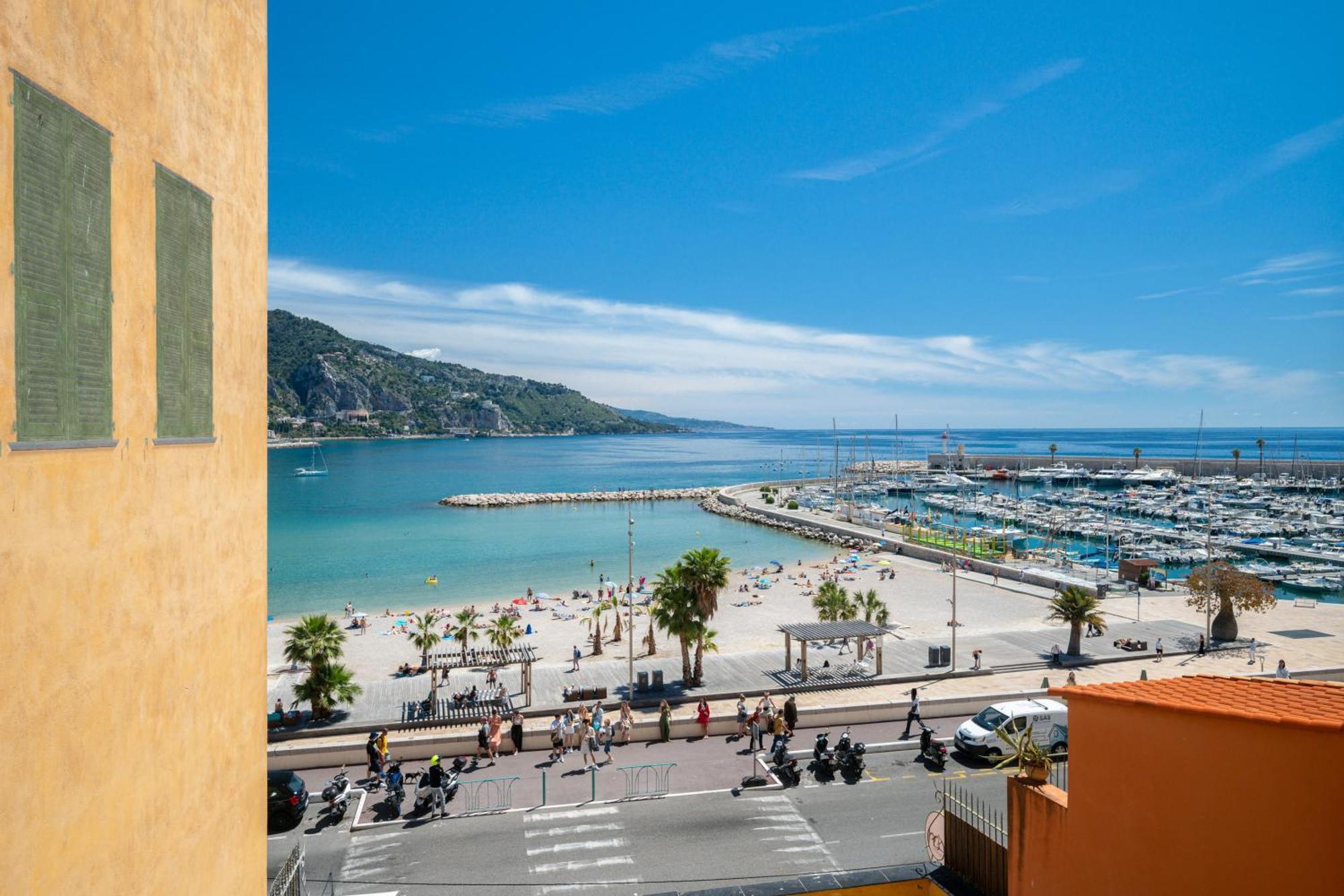 Les Sablettes - Bord De Mer - Vieille Ville - Parking Prive マントン エクステリア 写真